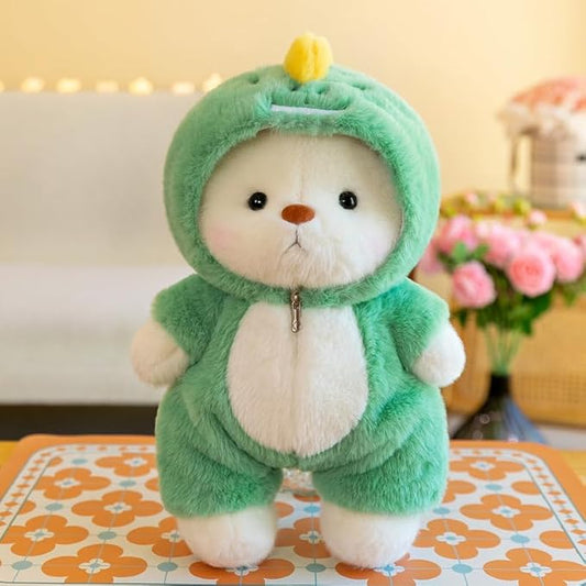 Cuddly Toy with Zip Outfit, Washable, Creative Gift for Boys and Girls