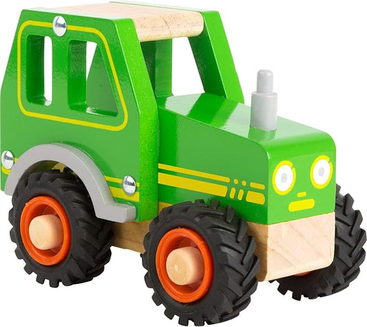 ambulance made of wood, Tractor, Green